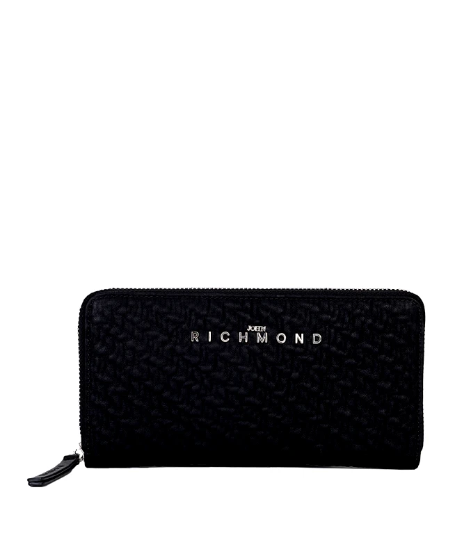 John Richmond John Richmond Γυναικείο Πορτοφόλι Με Ανάγλυφη Υφή Και Minimal Logo