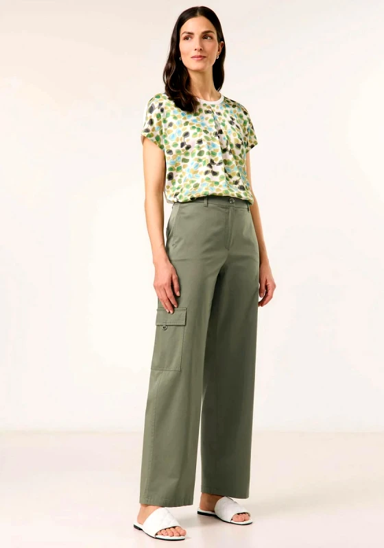 Gerry Weber Gerry Weber Γυναικείο Παντελόνι Regular Fit Από Βαμβάκι Με Cargo Τσέπες