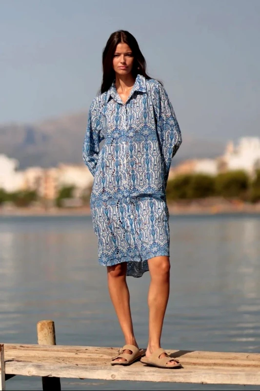 Luna Llena Luna Llena Γυναικείο Σεμιζιέ Midi Paisley Regular Fit