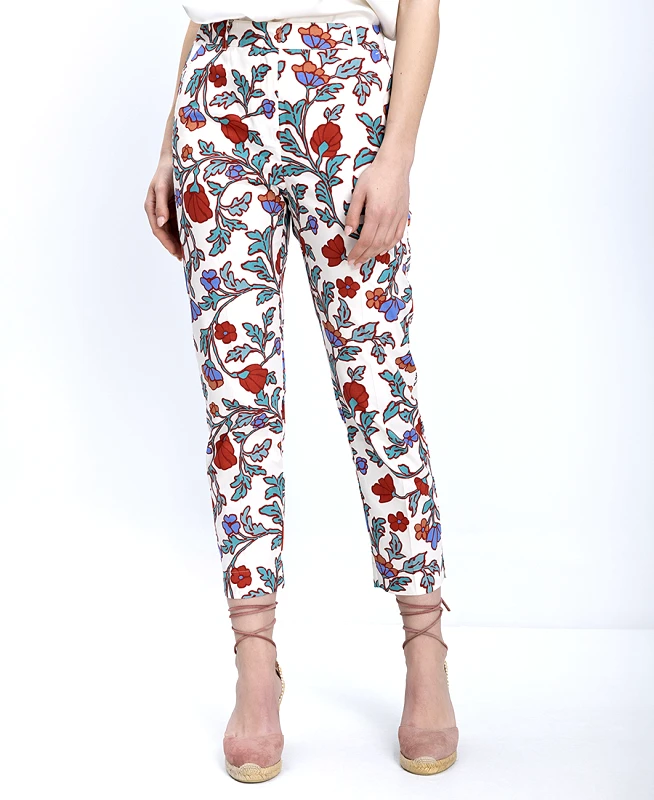 Penny Black Penny Black Γυναικείο Παντελόνι Με Floral Print Slim Fit