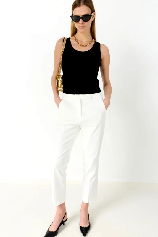 Gerard Darel Gerard Darel Γυναικείο Παντελόνι Straight Fit Με Ελαστική Μέση Πίσω