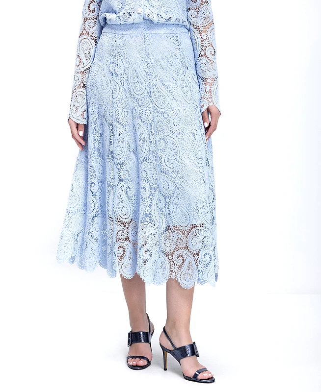 Paper Lace Paper Lace Γυναικεία Φούστα Midi Δαντελένια Με Κινηση