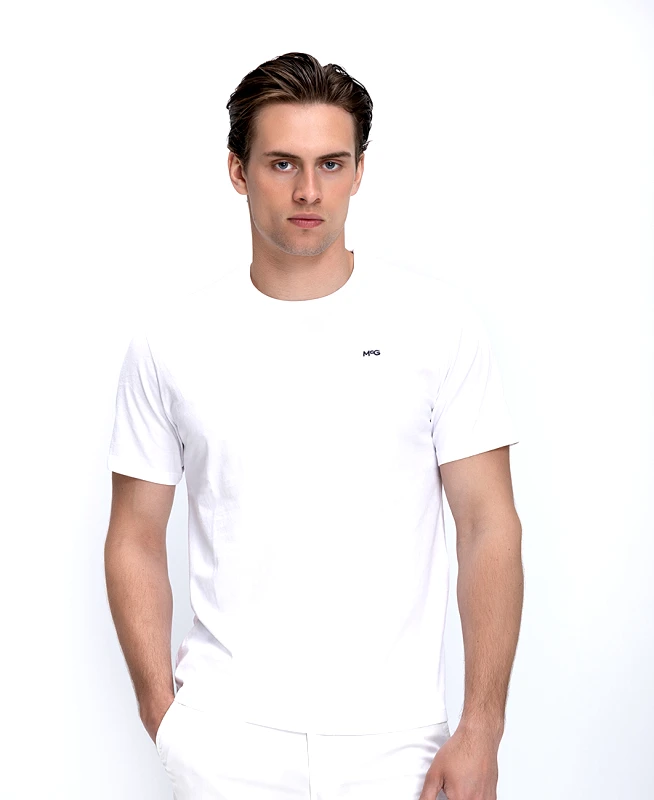 McGregor McGregor Ανδρικό T-Shirt Βαμβακερό Με Διακριτικό Logo Modern Fit