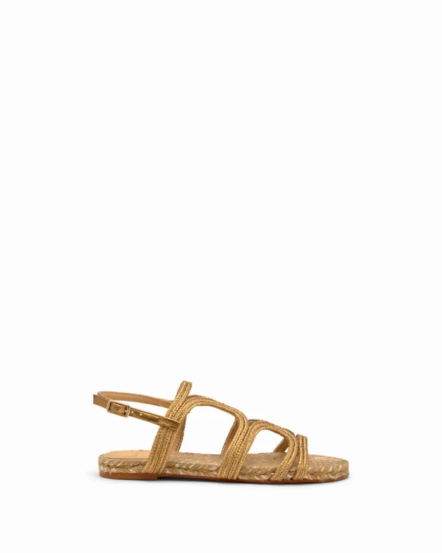 Castaner Castaner Γυναικεία Σανδάλια Flat Με Μεταλλική Πλέξη Και Buckle Κλείσιμο