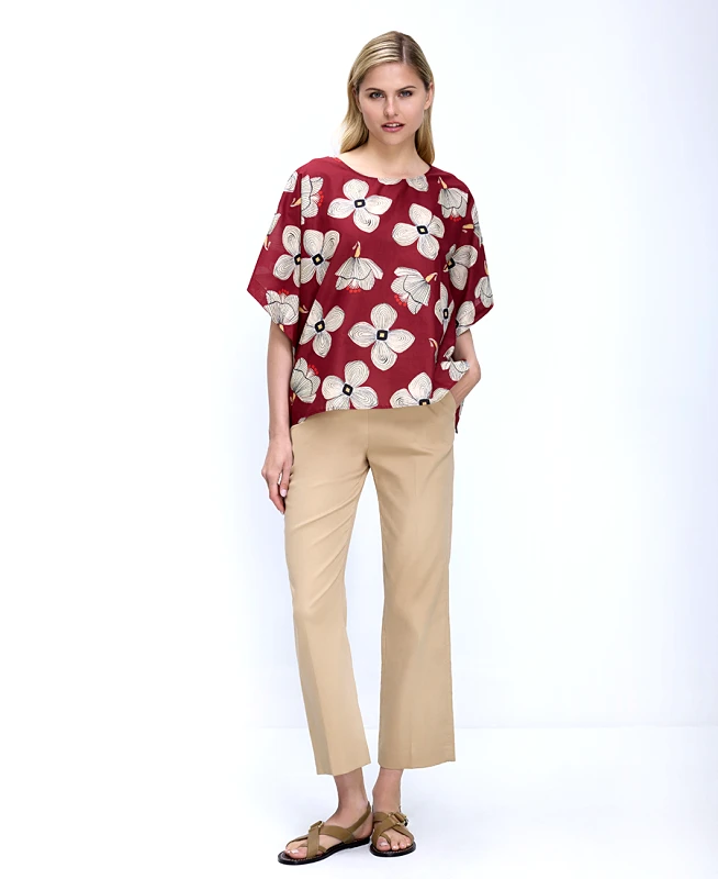 Gerard Darel Gerard Darel Γυναικείο Παντελόνι Regular Fit Με Ίσια Γραμμή Και Διακοσμητική Ζώνη