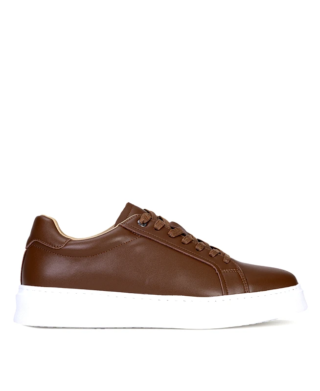Vardas Vardas Ανδρικά Sneakers Δερμάτινα Με Minimal Design Και Λευκή Σόλα