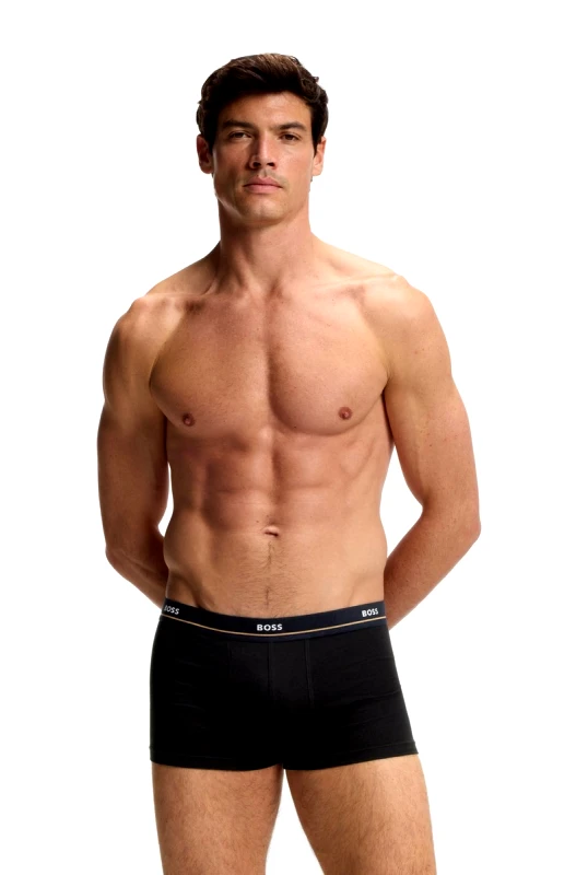Boss Boss Ανδρικό Σετ 5 Boxer Trunks Regular Fit Με Logo Waistband