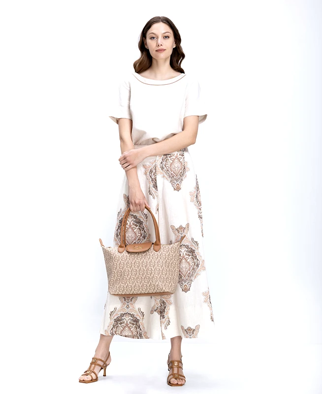 The Abito The Abito Γυναικείο Παντελόνι Wide Leg Με Paisley Print