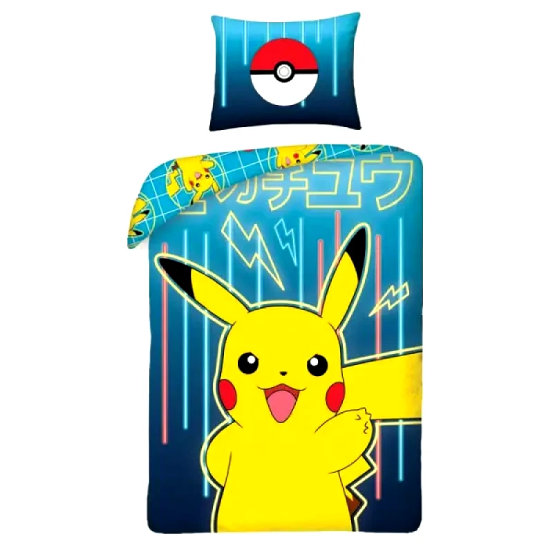 Halantex Pokémon Pikachu Duvet Set (Duvet & Pillows)