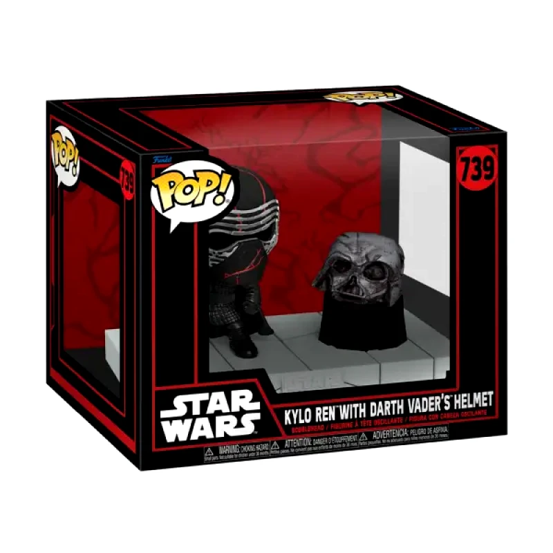 Funko Funko POP! Deluxe: Star Wars - Kylo Ren with Darth Vader's Helmet #739