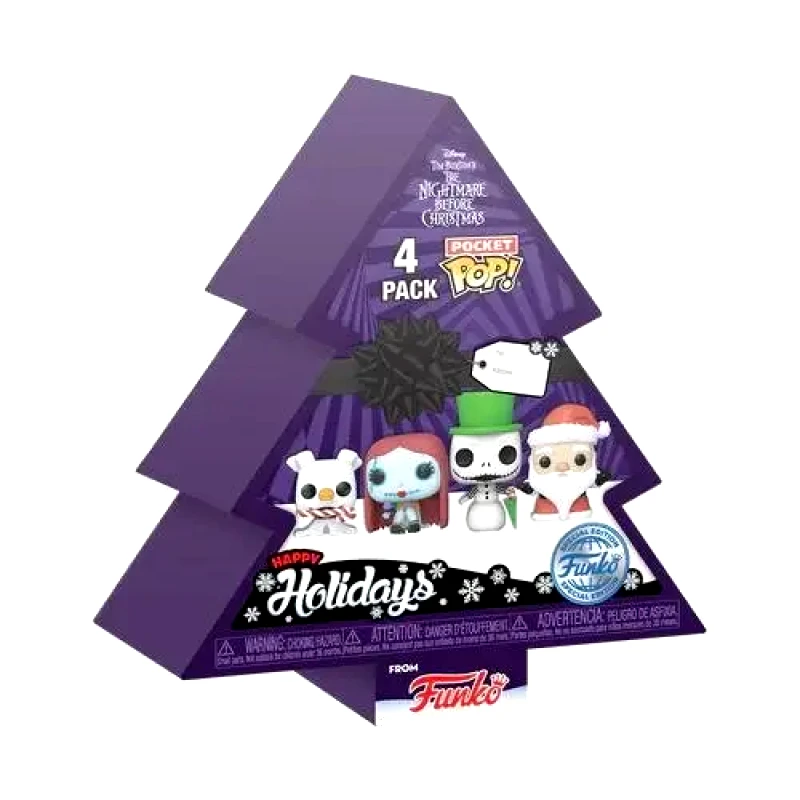 Funko Funko Pocket POP! Nightmare Before Christmas: Holiday - Christmas Tree 4-Pack