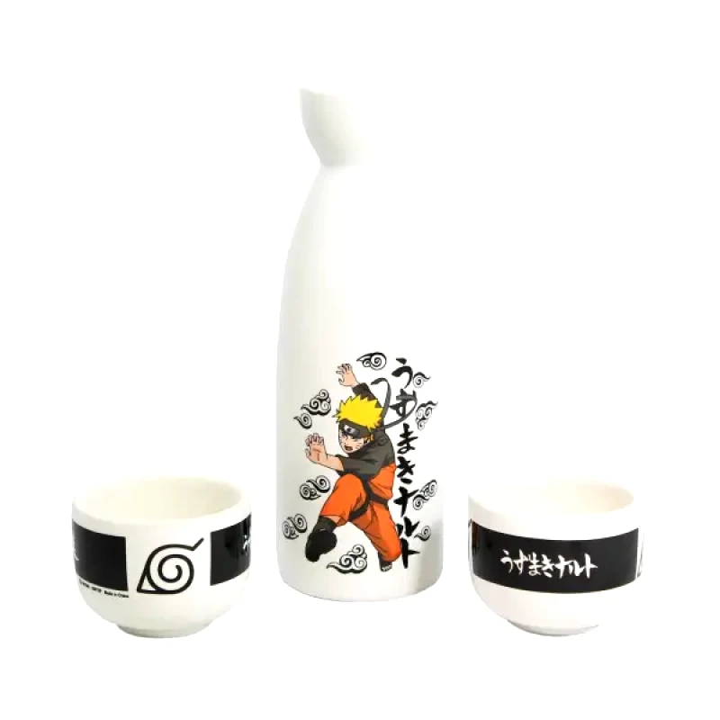 Just Funky Naruto Shippuden - Naruto Sake Set (Bottle, Cups)