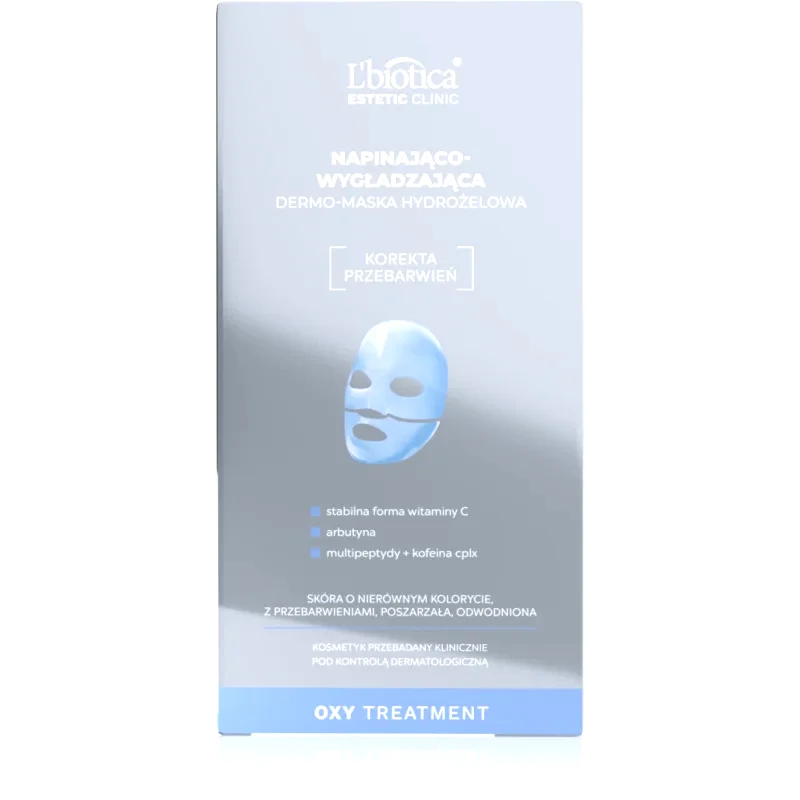 L’biotica L’biotica Estetic Clinic Oxy Treatment εντατική μάσκα υδρογέλης για ενίσχυση επιδερμίδας πρόσωπου 1 τμχ