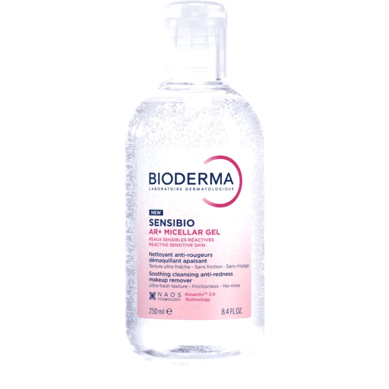 Bioderma Bioderma Sensibio AR+ μικυλλιακό καθαριστικό τζελ για ευαίσθητη επιδερμίδα με τάση για κοκκίνισμα 250 ml