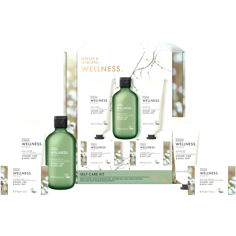 Baylis & Harding Baylis & Harding Wellness. Energise σετ δώρου Ginger, Lime & Basil Leaf