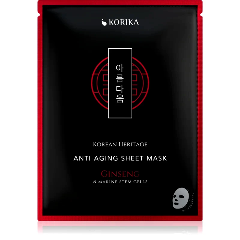 KORIKA KORIKA Korean Heritage Red Ginseng & Adenosine Anti-aging Sheet Mask αντιρυτιδικη υφασματινη μασκα 25 γρ