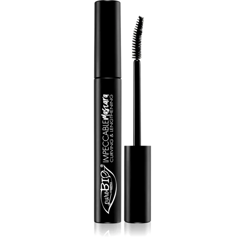 puroBIO Cosmetics puroBIO Cosmetics Impeccable μάσκαρα για επιμήκυνση των βλεφαρίδων 7 μλ