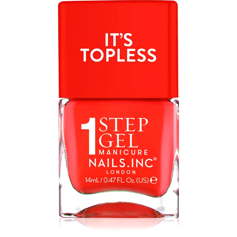 Nails Inc. Nails Inc. It’s Topless τζελ βερνίκι νυχιών για μακρόχρονη επίδραση απόχρωση Jennifer 14 ml