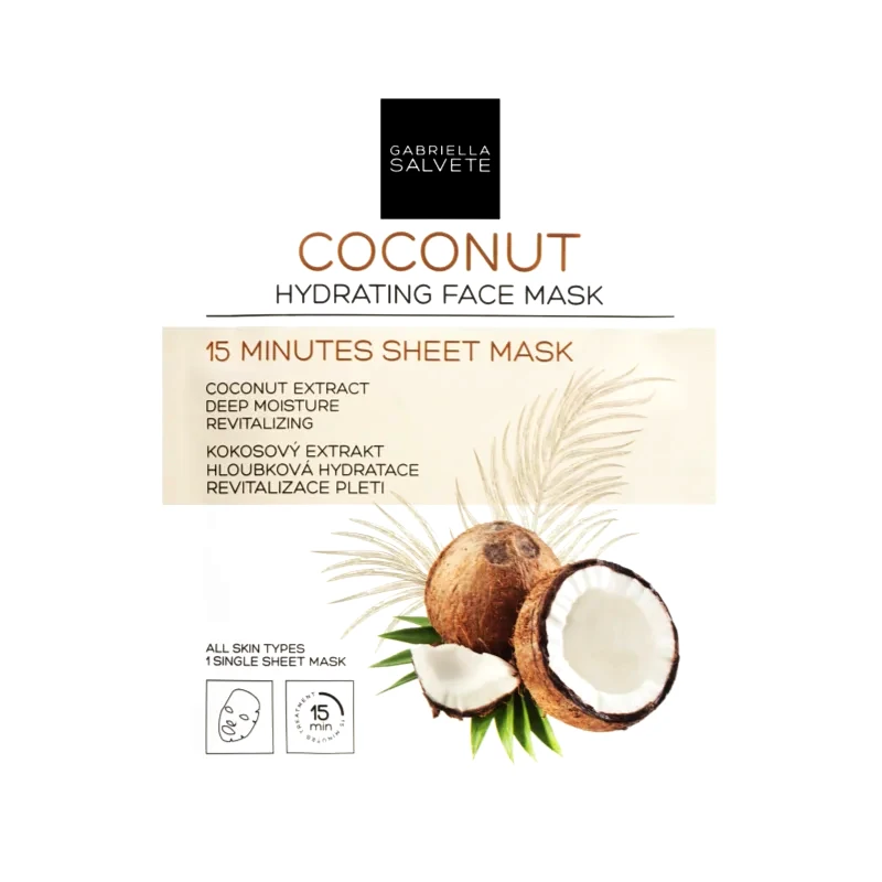 Gabriella Salvete Gabriella Salvete Face Mask Coconut υφασμάτινη μάσκα ενυδάτωσης 1 τμχ