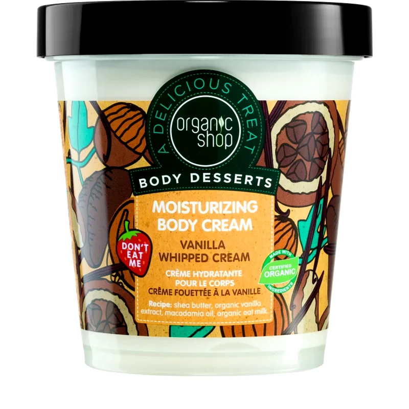 Organic Shop Organic Shop Body Desserts Vanilla ενυδατική κρέμα σώματος 450 ml