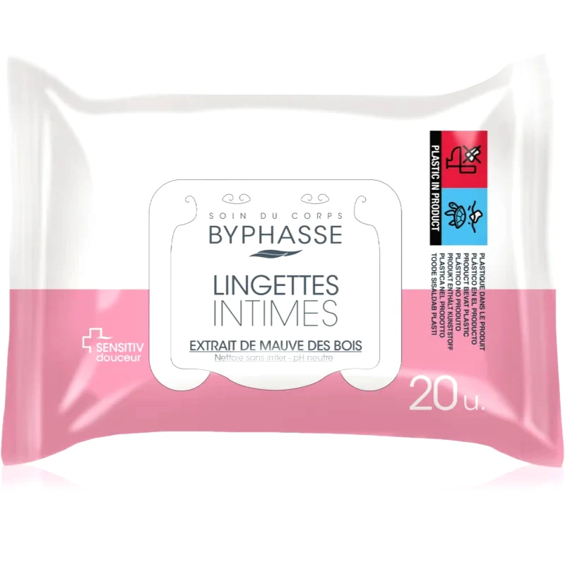 BYPHASSE BYPHASSE Lingettes Intimes μαντηλάκια για προσωπική υγεινή 20 τμχ