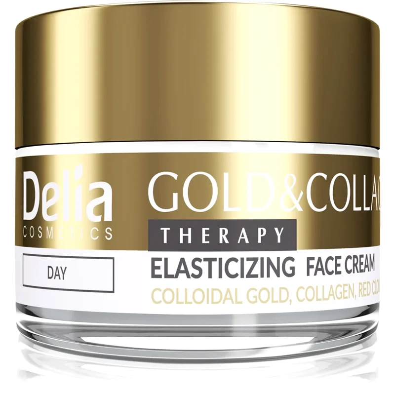 Delia Cosmetics Delia Cosmetics Gold & Collagen Therapy κρέμα ημέρας αύξηση της ελαστικότητας του δέρματος 50 ml