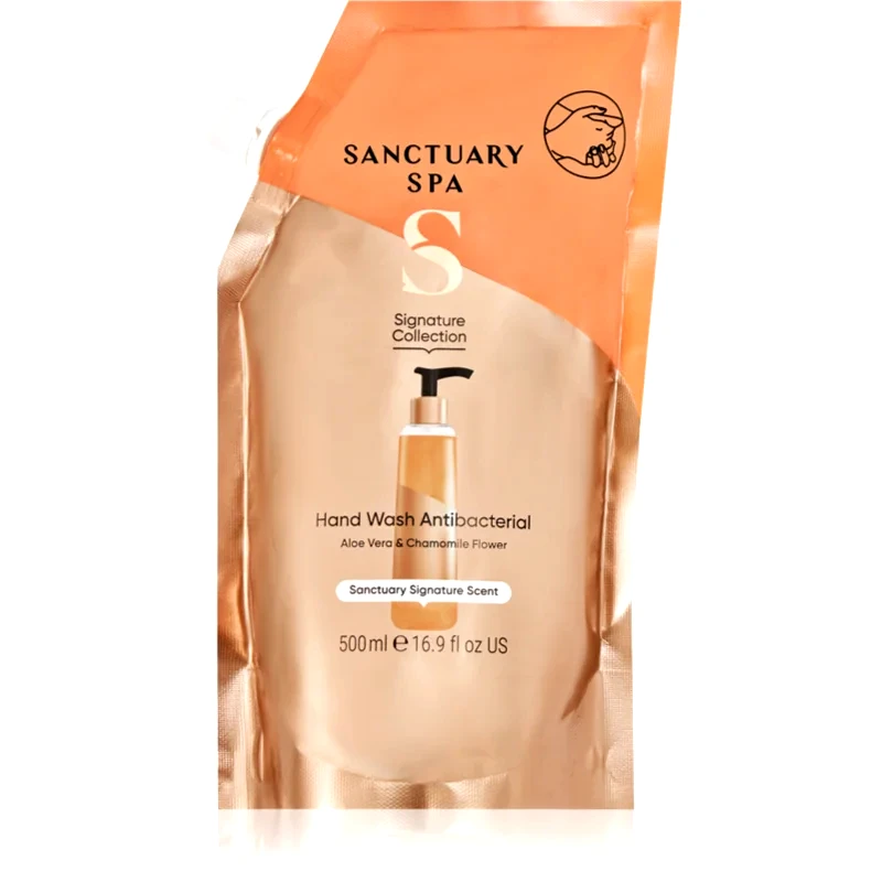 Sanctuary Spa Sanctuary Spa Signature Collection θρεπτικό υγρό σαπούνι με αντιβακτηριακό συστατικό ανταλλακτική γέμιση 500 ml