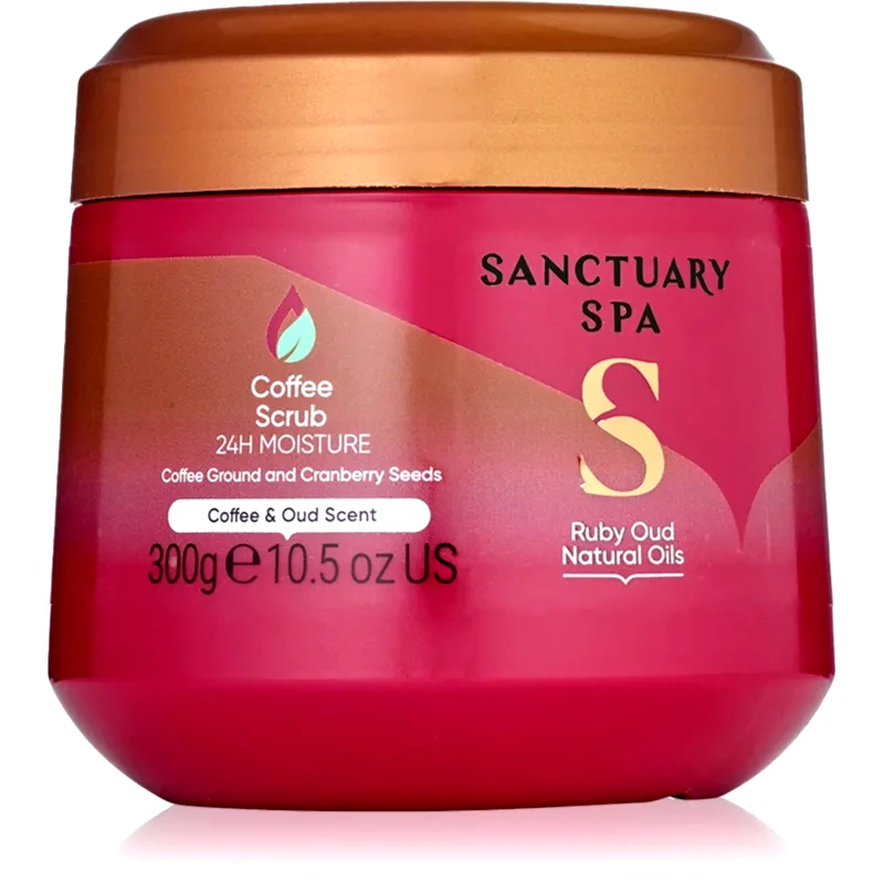 Sanctuary Spa Sanctuary Spa Ruby Oud απολέπιση σώματος με καφέ 300 ml