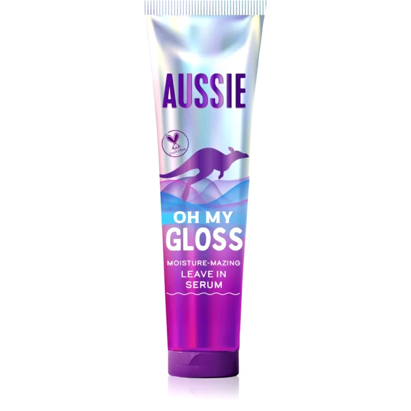 Aussie Aussie Oh My Gloss Leave In Serum ορός χωρίς ξέβγαλμα για ενυδάτωση και λάμψη 160 ml
