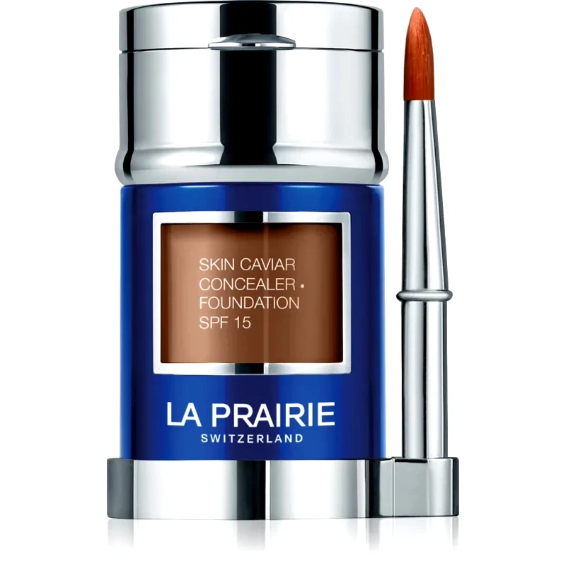 La Prairie La Prairie Skin Caviar Concealer Foundation μεικ απ και διορθωτής SPF 15 απόχρωση NW-60 Warm Cinnamon 30 ml