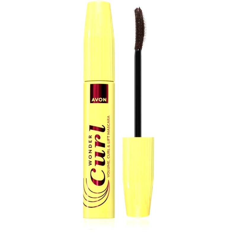 Avon Avon Wonder Curl μάσκαρα για όγκο και περιστροφή των βλεφαρίδων απόχρωση Brown Black 10 ml