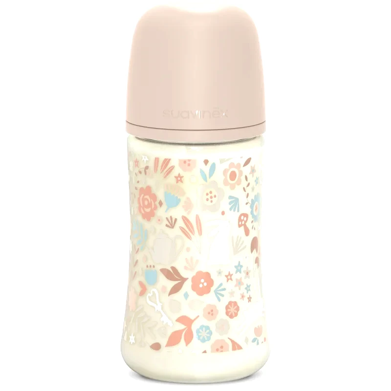 Suavinex Suavinex Wonderland SX Pro Physiological Anti-Colic μπιμπερό M Medium Flow 3 m+ Liberty Pink 270 ml