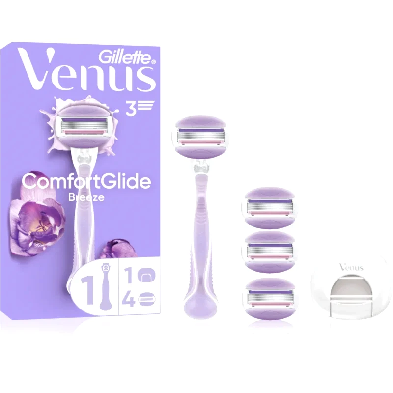 Gillette Gillette Venus ComfortGlide Breeze ξυριστική μηχανή + ανταλλακτικές λεπίδες 4 τμχ