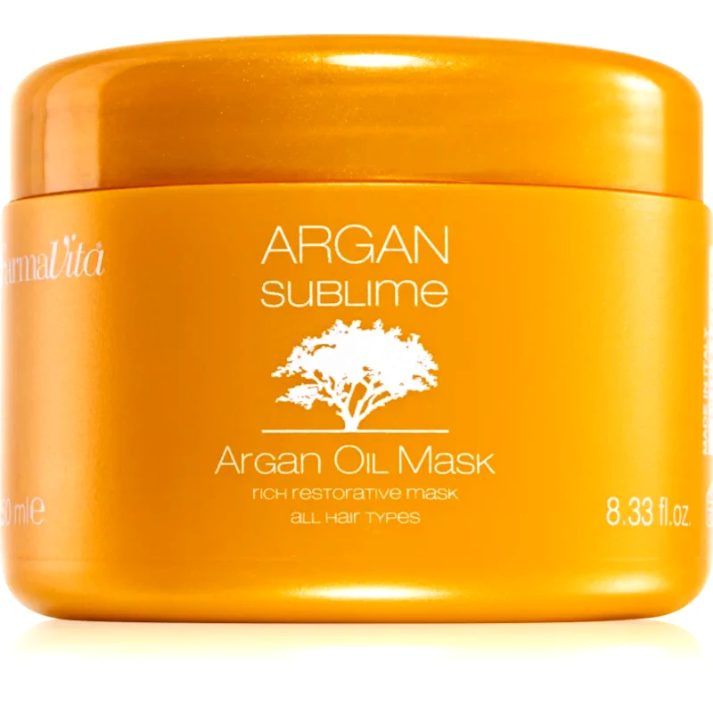 FarmaVita FarmaVita Argan Sublime αναγεννητική και ενυδατική μάσκα για τα μαλλιά 250 ml