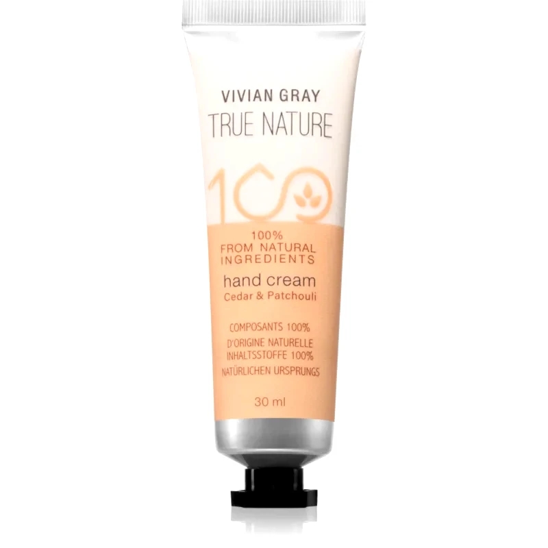 Vivian Gray Vivian Gray True Nature Cedar & Patchouli ενυδατική κρέμα για τα χέρια 30 ml