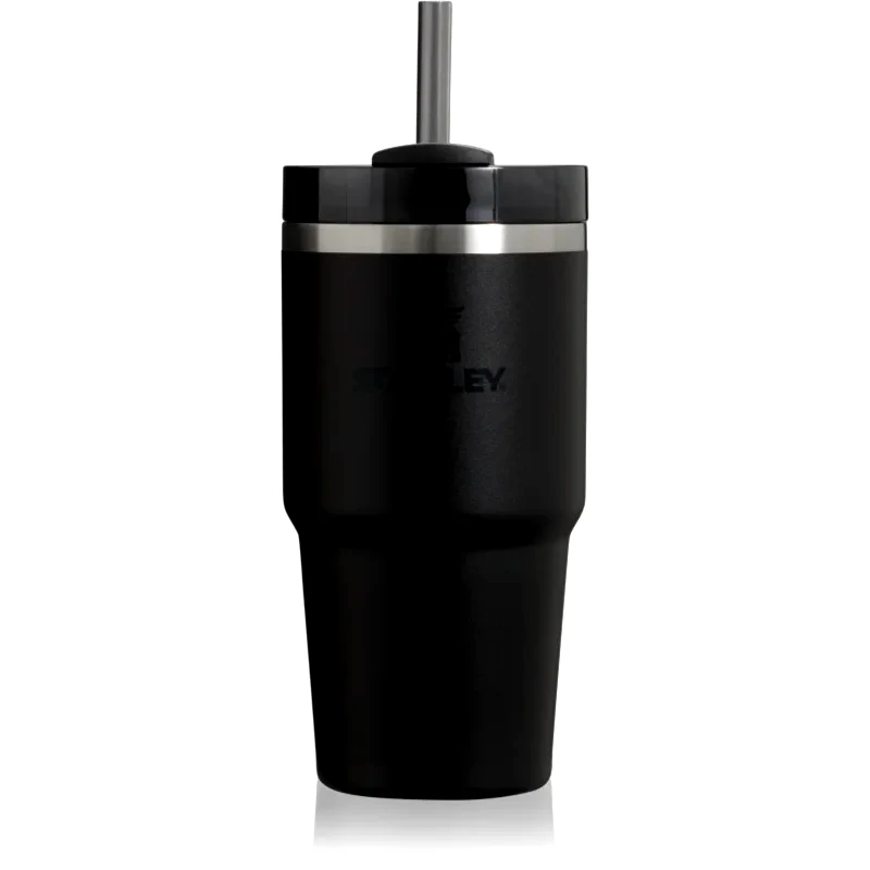 Stanley Stanley Quencher H2.O FlowState™ Tumbler ποτήρι από ανοξείδωτο ατσάλι με καλαμάκι μικρό Black 2.0 600 ml