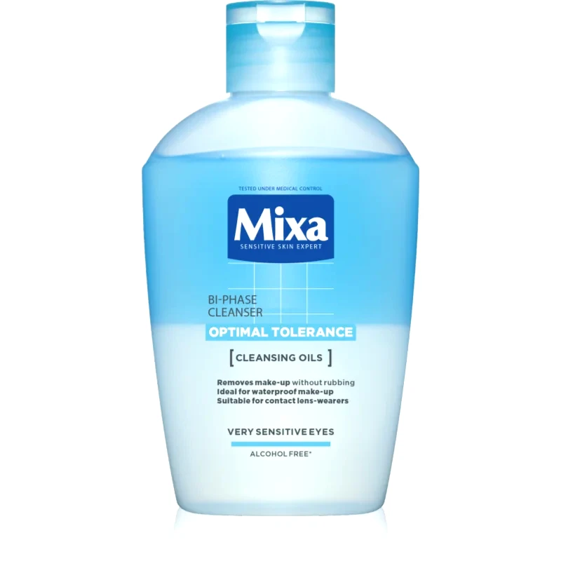 MIXA MIXA Optimal Tolerance δύο συστατικών ντεμακιγιάζ ματιών 125 ml