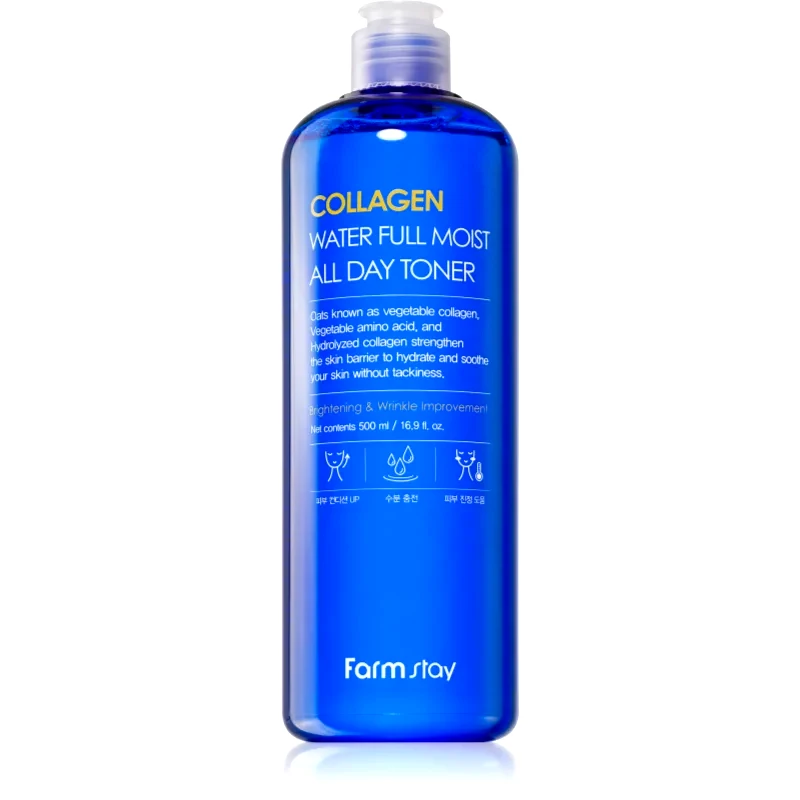 Farmstay Farmstay Collagen Water Full Moist τονωτική λοσιόν προσώπου 500 ml
