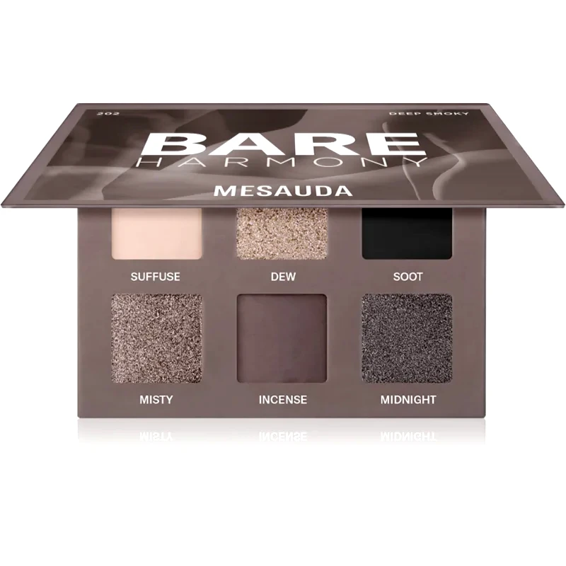 Mesauda Mesauda Bare Harmony παλέτα με σκιές ματιών απόχρωση 202 Deep Smoky 6x1 γρ