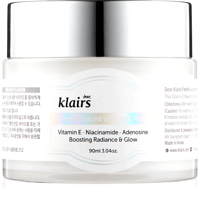 Klairs Klairs Freshly Juiced Vitamin E Mask ενυδατική μάσκα προσώπου με βιταμίνη E 90 μλ