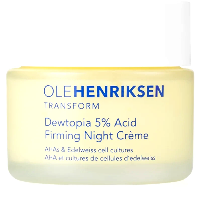 OLEHENRIKSEN OLEHENRIKSEN Transform Dewtopia 5% Acid Firming Night Crème συσφικτική κρέμα νύχτας με αναγεννητική επίδραση με ΑΗΑ 50 ml