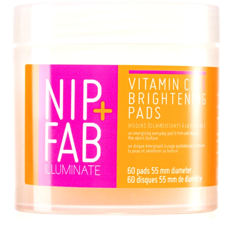 NIP+FAB NIP+FAB Vitamin C Fix επιθέματα καθαρισμού για λαμπρή επιδερμίδα 60 τμχ