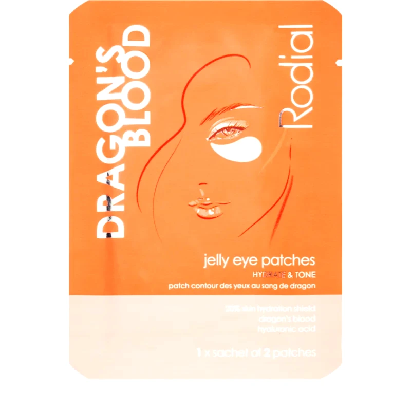 Rodial Rodial Dragon's Blood Jelly Eye Patches μάσκα υδρογέλης για γύρω από τα μάτια για ενυδάτωση και σύσφιξη του δέρματος 1 τμχ