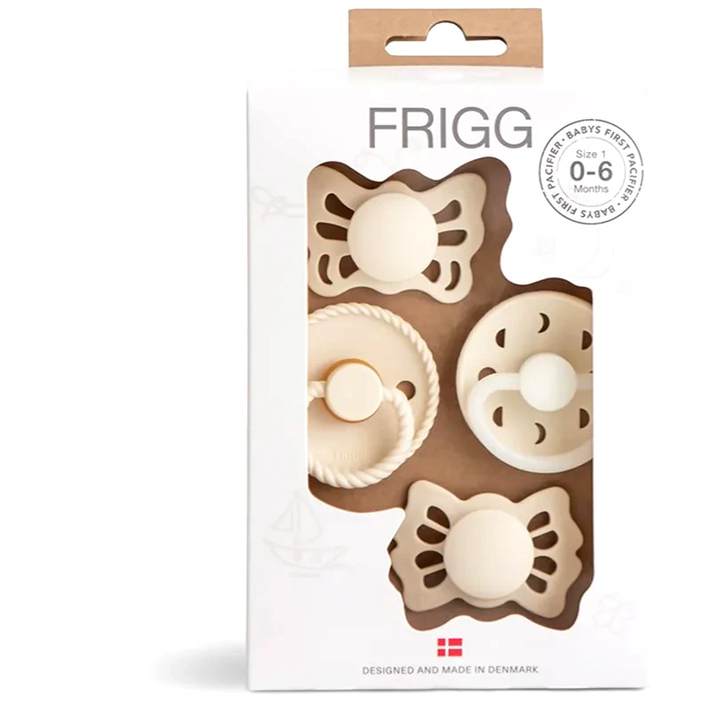 FRIGG FRIGG Baby's First Pacifier​ Moonlight Sailing πιπίλα Cream