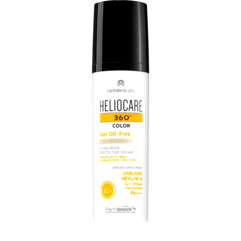 Heliocare Heliocare 360° Color Gel Oil-Free προστασίας με χρώμα με υφή τζελ SPF 50+ απόχρωση Beige 50 ml