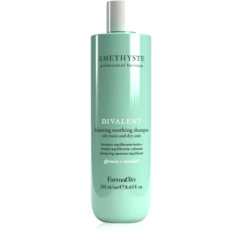FarmaVita FarmaVita Amethyste Advance Divalent καταπραϋντικό σαμπουάν για ξηρά άκρα μαλλιών 250 ml