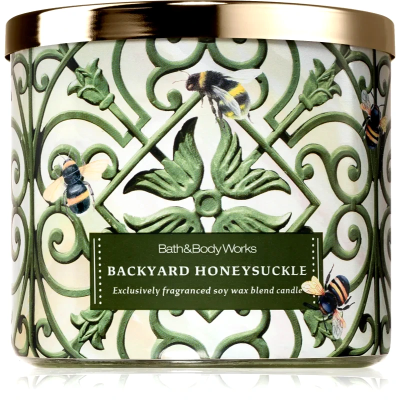 Bath & Body Works Bath & Body Works Backyard Honeysuckle αρωματικό κερί 411 γρ