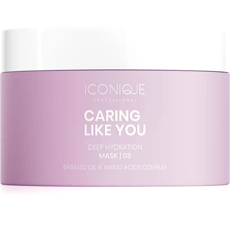 ICONIQUE Professional ICONIQUE Professional CARING LIKE YOU Deep Hydration μάσκα βαθιάς ενυδάτωσης για ξηρά και κατεστραμμένα μαλλιά 200 ml