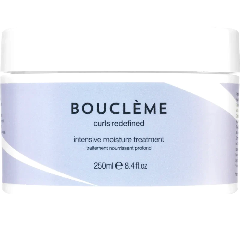 Bouclème Bouclème Curl Intensive Moisture Treatment ενυδατική και θρεπτική φροντίδα για λάμψη και ελαστικότητα των μαλλιών για σπαστά και σγουρά μαλλιά 250 ml