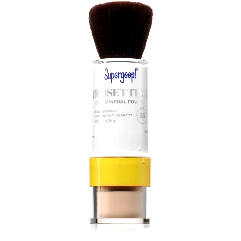 Supergoop! Supergoop! (Re)setting μεταλλική πούδρα SPF 35 Light 4.25 γρ